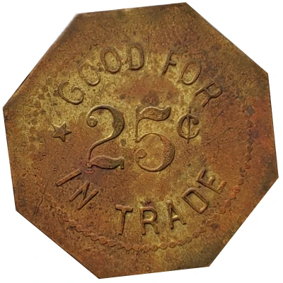 25 Cents - The Duluth Mercantile Co. (Duluth, Kansas) ND back