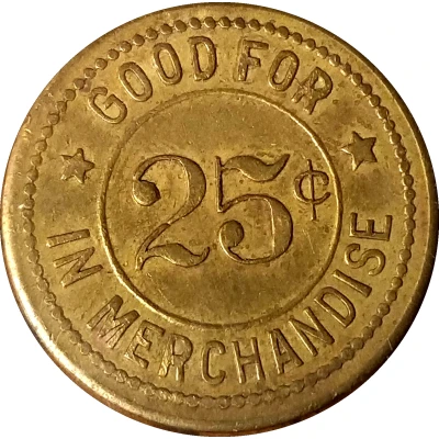 25 Cents - The Mercantile Co. ND back