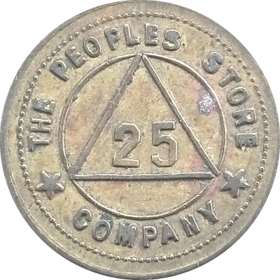 25 Cents - The Peoples Store Company ND front