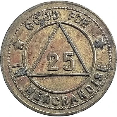 25 Cents - The Peoples Store Company ND back