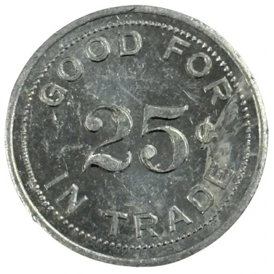 25 Cents - Whiteman AFB NCO Club (Whiteman AFB, Missouri) ND back
