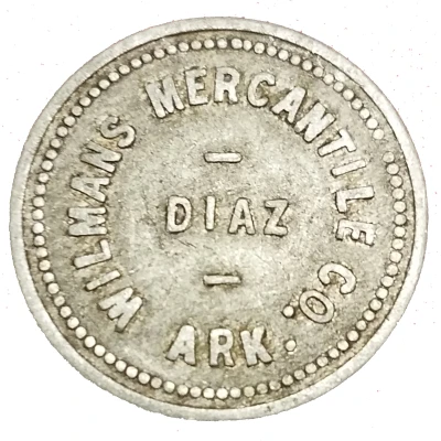 25 Cents - Williams Mercantile Co. (Diaz, Arkansas) ND front