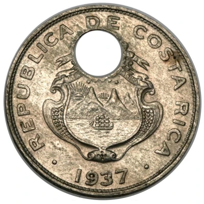 25 Céntimos Leprosarium Coinage front