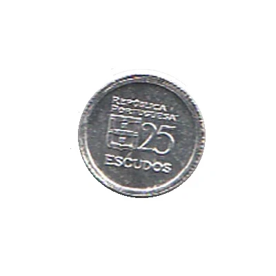 25 Escudos Miniature coin back