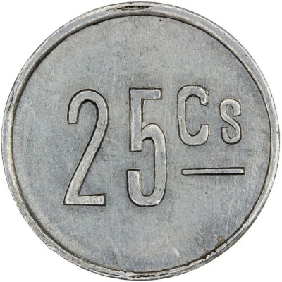 25 centimes Diégo-Suarez ND back