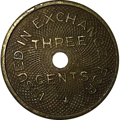 3 Cents - Brooklyn and Queens Transit Co. ND back