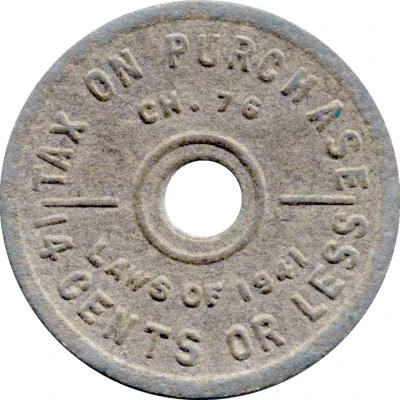 3 Mills - Sales Tax Token Washington ND back