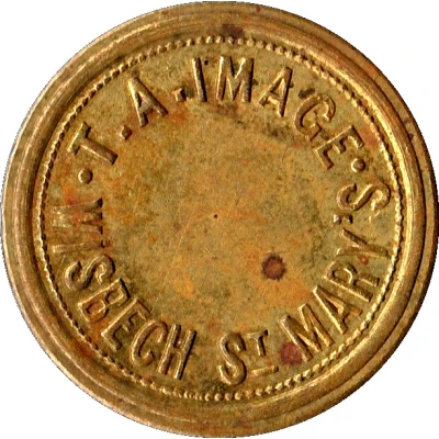 3 Pence - T.A. Image Wisbech St Mary's Farm Token ND back