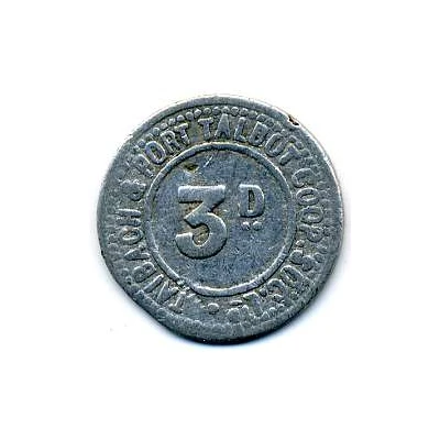 3 Pence - Taibach and Port Talbot CSL (Glamorgan, Wales) ND front