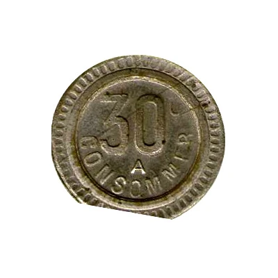 30 Centimes - A Consommer Dog ND back