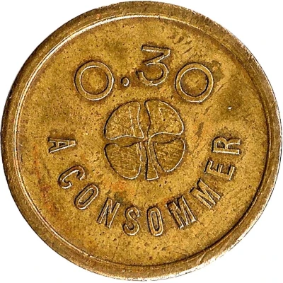 30 Centimes - A Consommer ND back