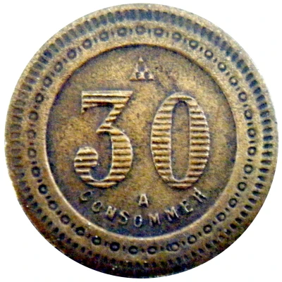 30 Centimes - A Consommer ND back