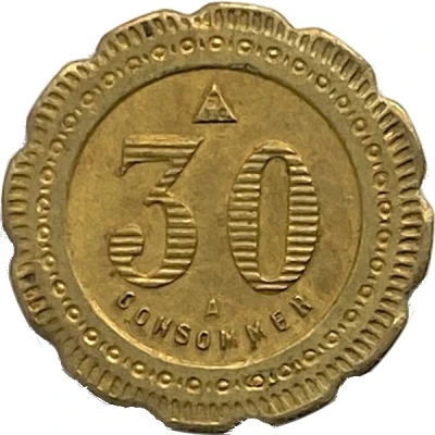 30 Centimes - Bar Francais Orléans ND back