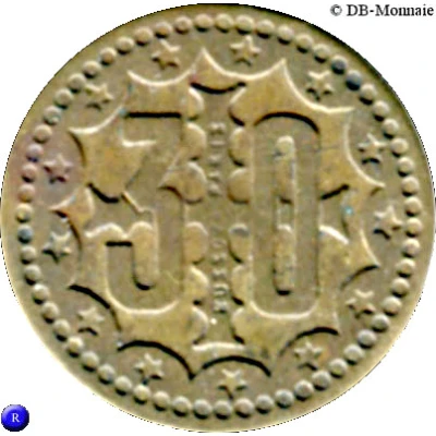 30 Centimes - Bussoz (Paris) ND back