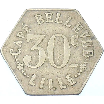 30 Centimes - Café Bellevue (Lille) ND front