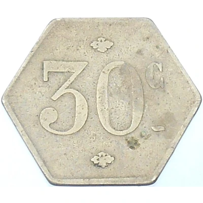30 Centimes - Café Bellevue (Lille) ND back