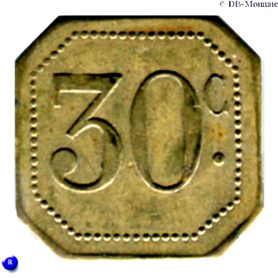 30 Centimes (Société des Habitations des Aciéries Électriques) ND back