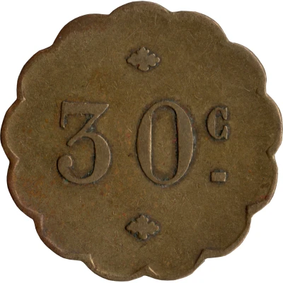 30 Centimes ND back