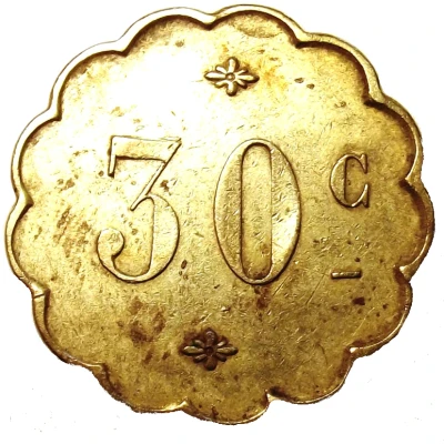 30 Centimes ND back
