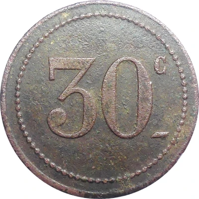 30 centimes - Grand Café de la République ND back