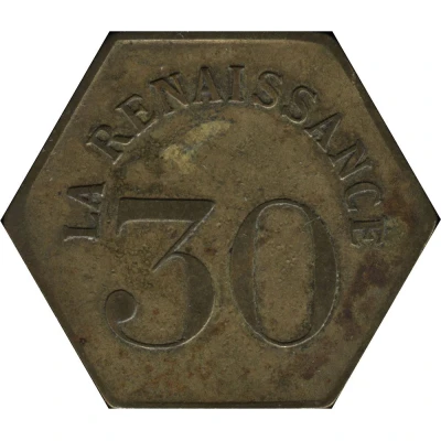 30 centimes - La Renaissance ND front