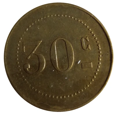 30 centimes - Pavillon de Neptune ND back