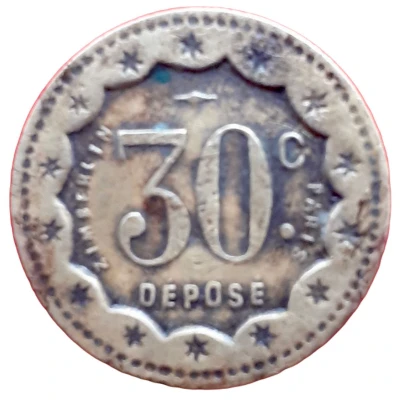 30 centimes - Zimberlin ND back