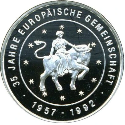 35 Jahre Europäische Gemeinschaft Die Väter Europas ND back