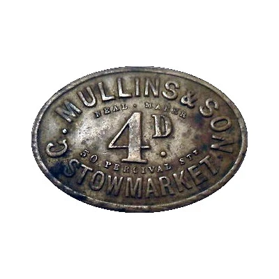 4 Pence - Stowmarket G. Mullins and Son ND front