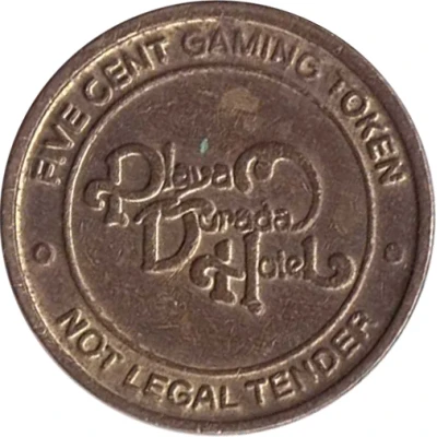 5 Cent Gaming Token - Playa Dorada Casino ND front