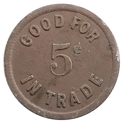 5 Cent - Robinson Confectionary ND back