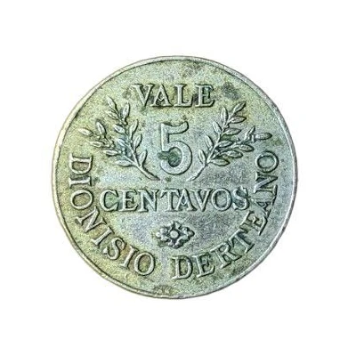 5 Centavos Hacienda Puente - Dionisio Derteano back