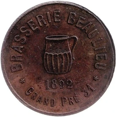 5 Centimes - Brasserie Beaulieu Geneva front
