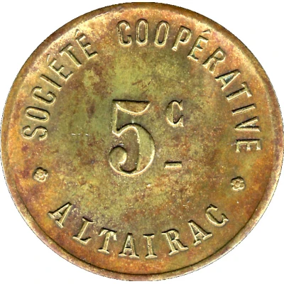 5 Centimes - Société Coopérative Altayrac ND front