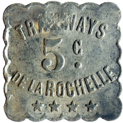 5 Centimes - Tramways - La Rochelle [17] ND front