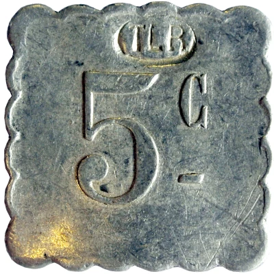 5 Centimes - Tramways - La Rochelle [17] ND back