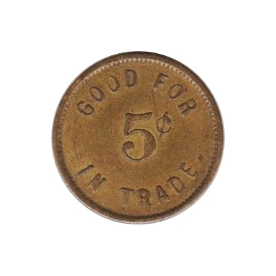 5 Cents - 1771 ND back