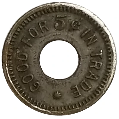 5 Cents - 268 ND back