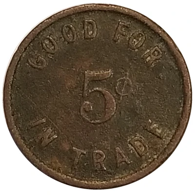 5 Cents - 2874 ND back