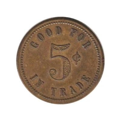 5 Cents - 4416 No. 24 (Omaha, Nebraska) ND back