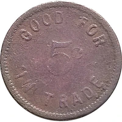 5 Cents - 723 ND back