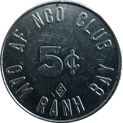 5 Cents - AF NCO Club (Cam Ranh Bay) ND back