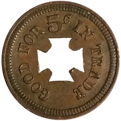 5 Cents - Automatic Machine Co. (Iron Cross) ND back