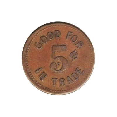 5 Cents - B. F. Schroeder (Tekamah, Nebraska) ND back