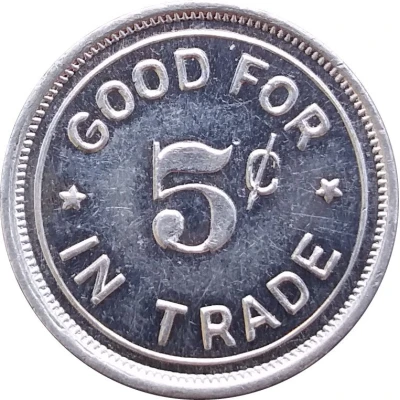 5 Cents - B.P.O.E. (Lincoln, Nebraska) ND back