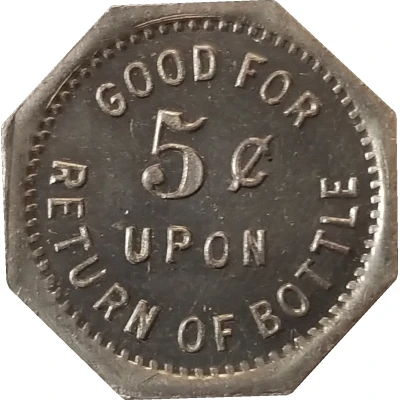 5 Cents - Babcock's Dairy Co. (Port Huron) ND back