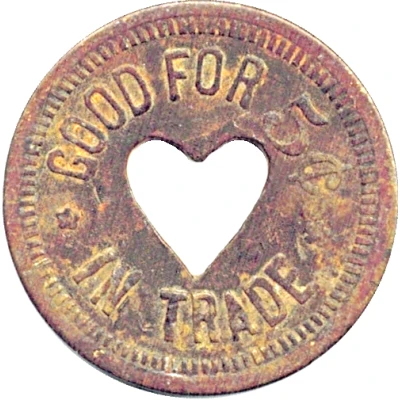 5 Cents - Bates and Carlile ND back