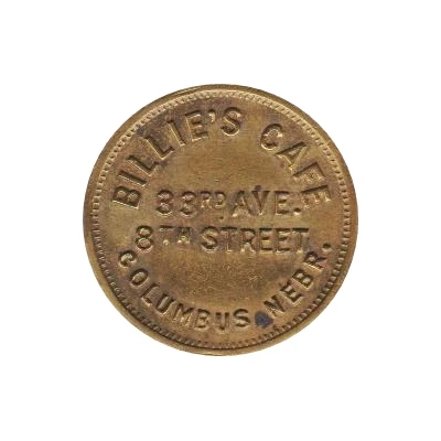 5 Cents - Billie's Cafe (Columbus, Nebraska) ND front