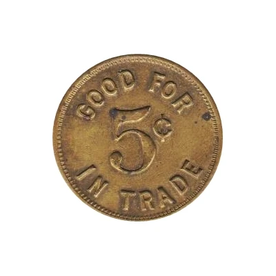 5 Cents - Billie's Cafe (Columbus, Nebraska) ND back