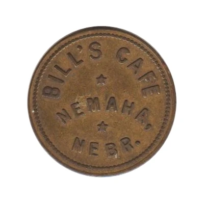 5 Cents - Bill's Cafe (Nemaha, Nebraska) ND front